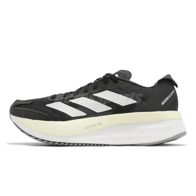 adidas Adizero Boston 11 W Black White Women Road Runnin...