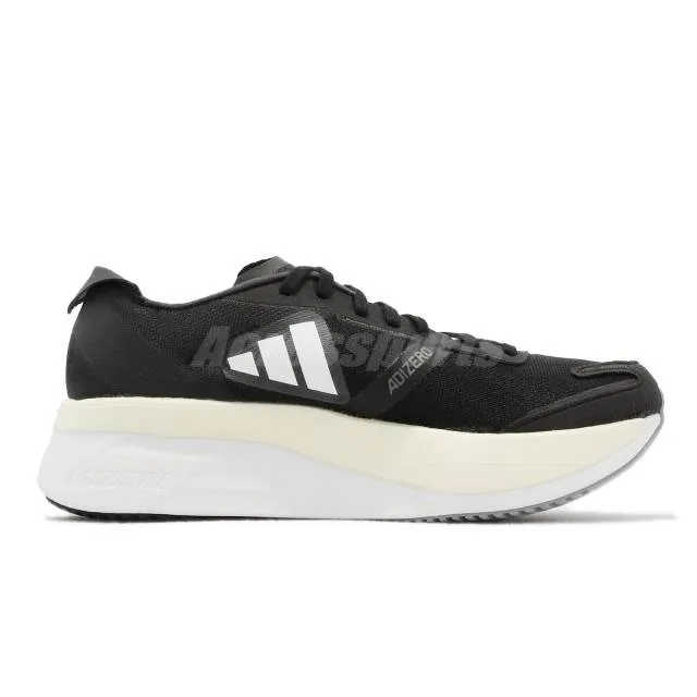 adidas Adizero Boston 11 W Black White Women Road Runnin...