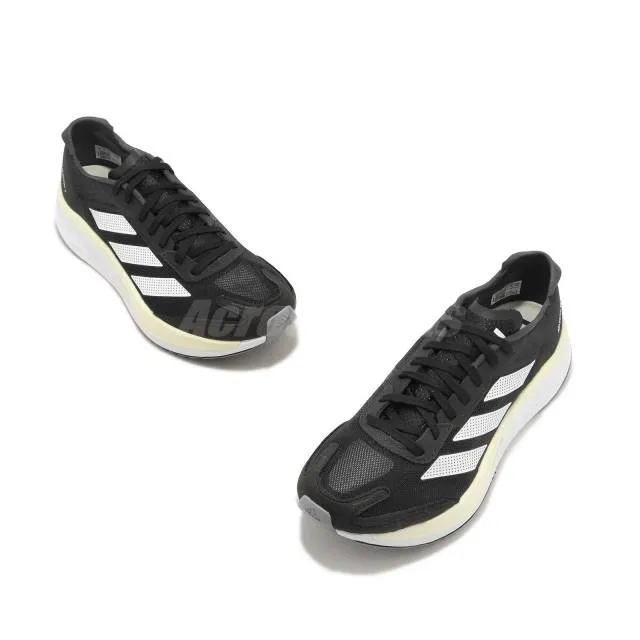 adidas Adizero Boston 11 W Black White Women Road Runnin...