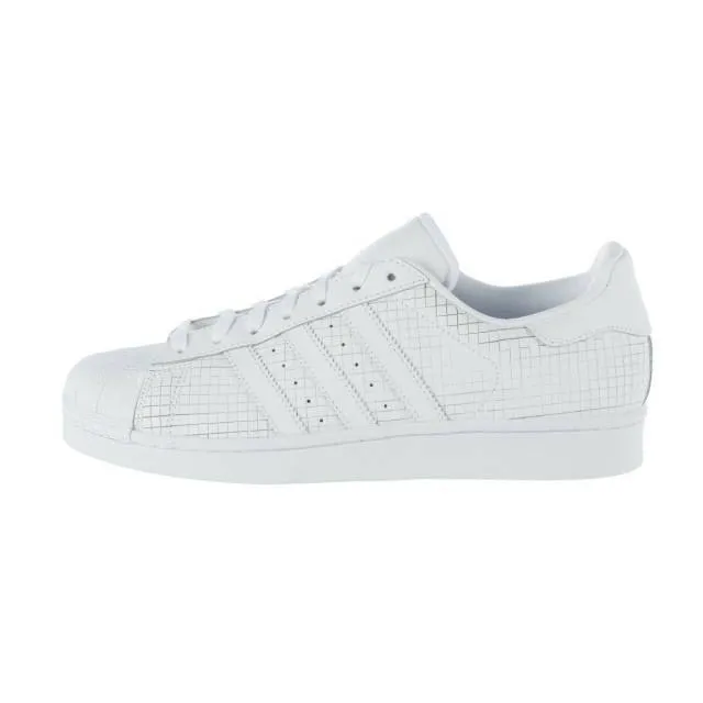 Adidas Originals Men's Superstar Scored Leather White/Wh...