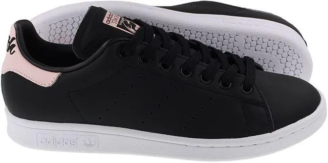 Adidas Originals Trainers Womens Stan Smith Black Pink