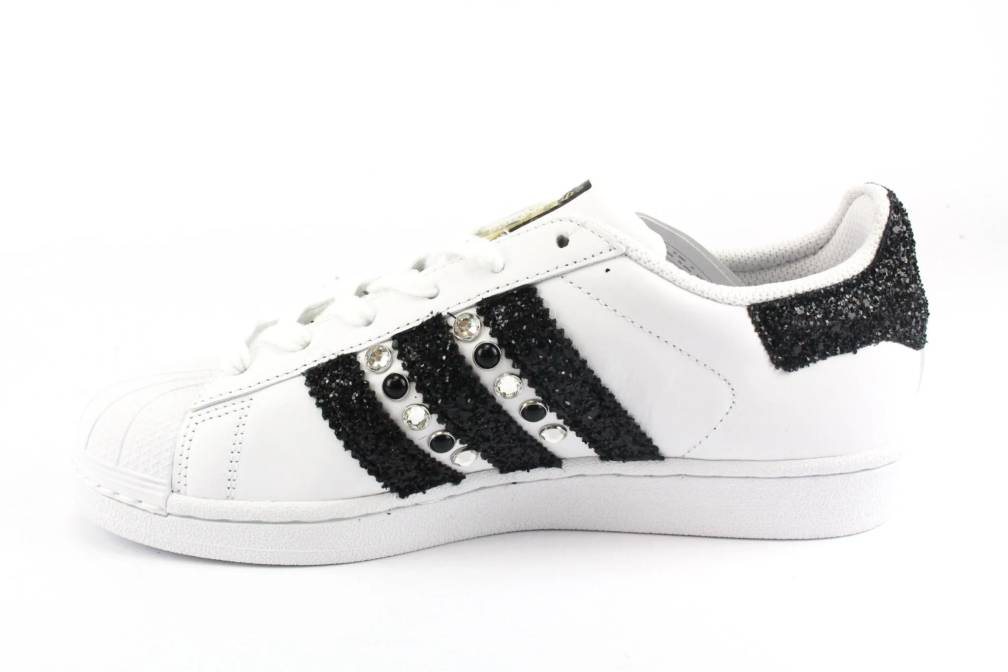 Adidas Superstar Black Glitter & Strass