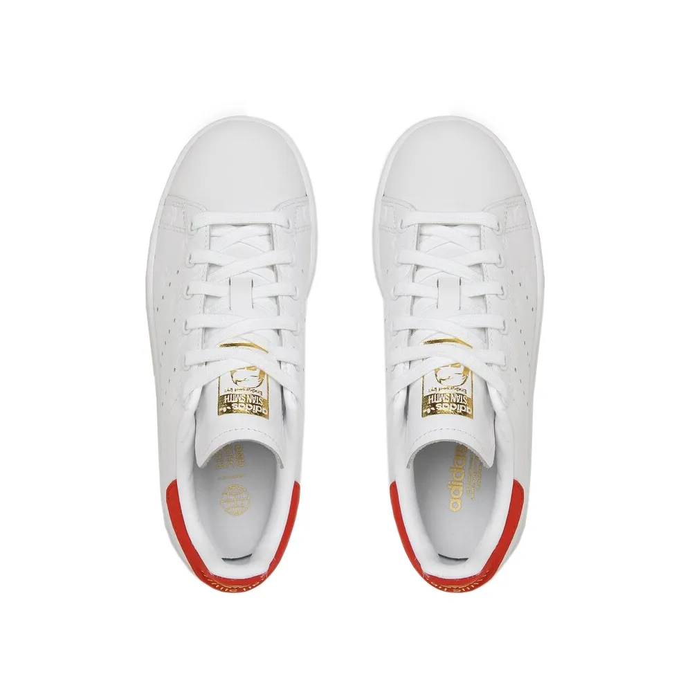 Adidas Women’s Stan Smith Cloud White / Better Scarlet / Gold Metallic FZ6370