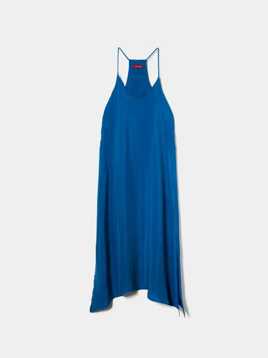 Asymmetric flowing dress