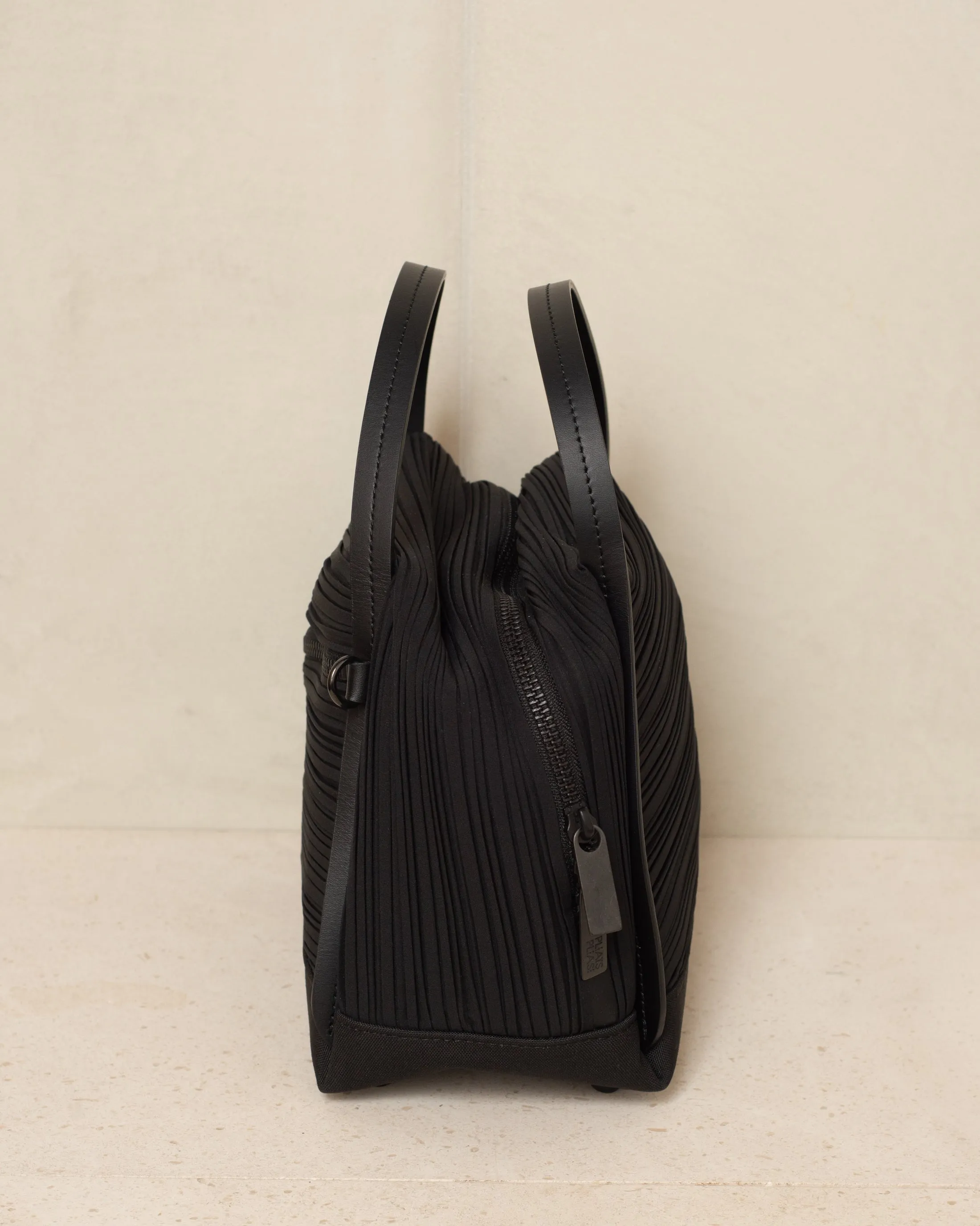 Black Classic Bias Pleats Bag