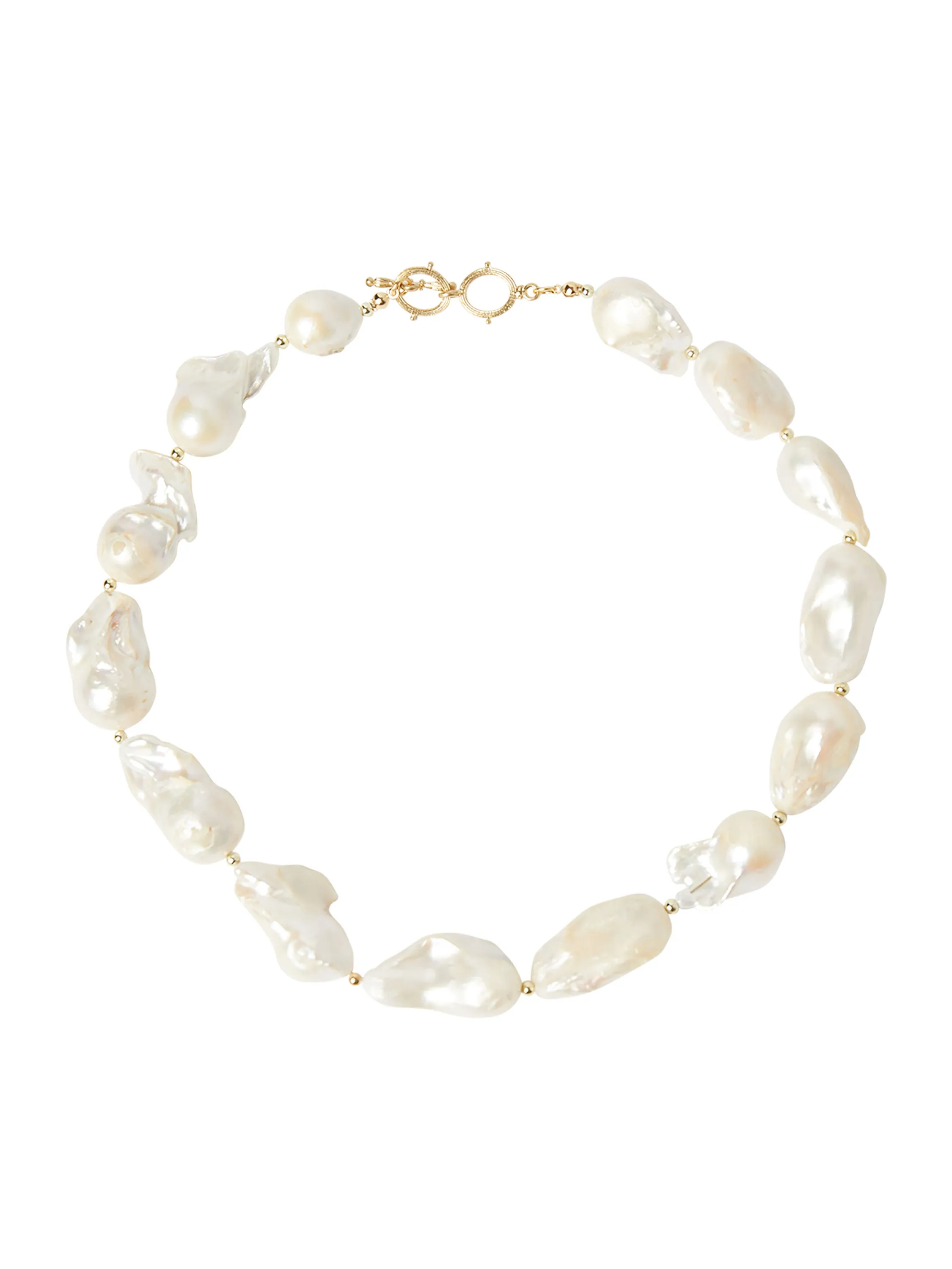 Blister Pearl Short Necklace