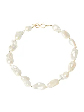 Blister Pearl Short Necklace