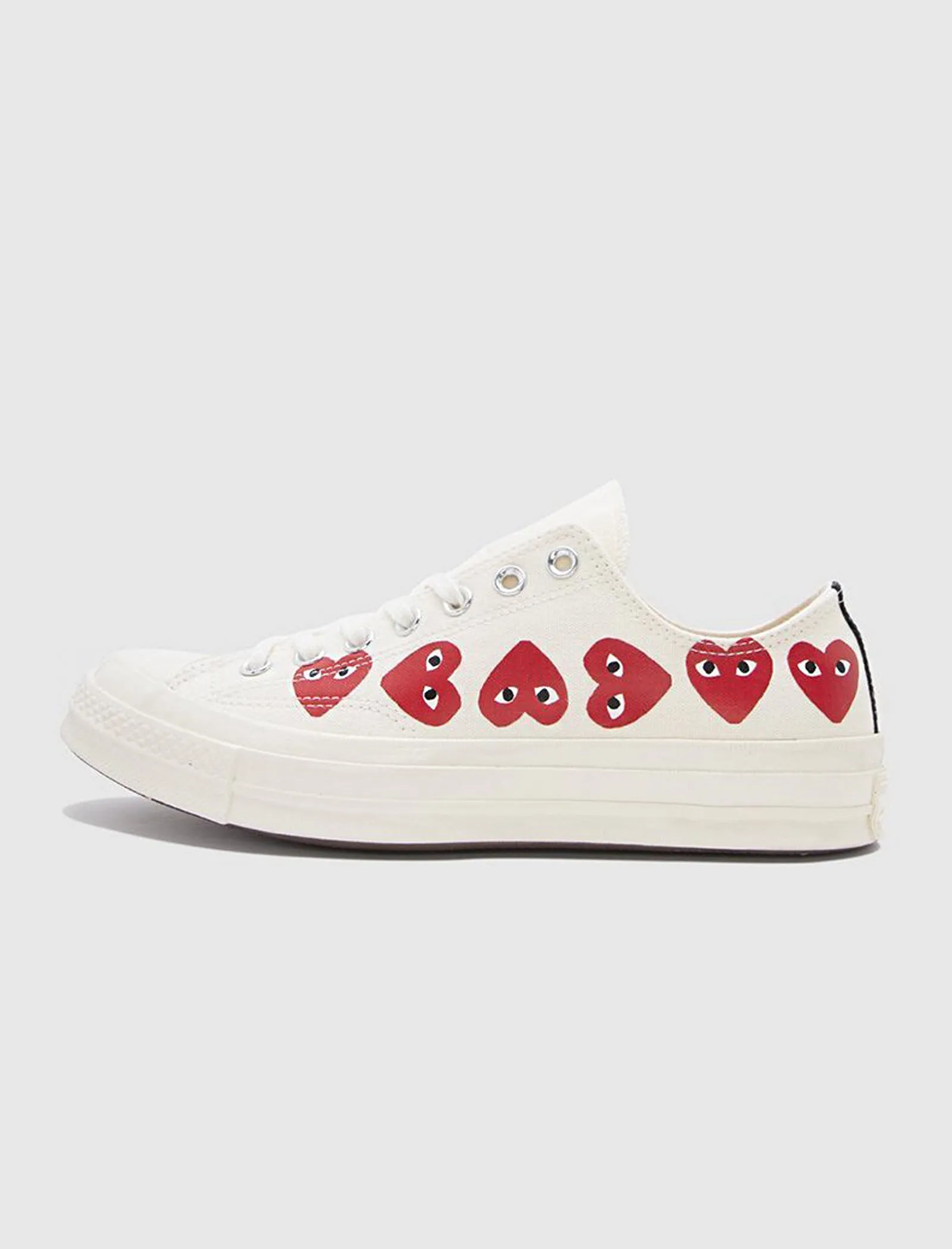 CDG PLAY COMME DES GARCONS PLAY CHUCK 70 LOW   WHITE