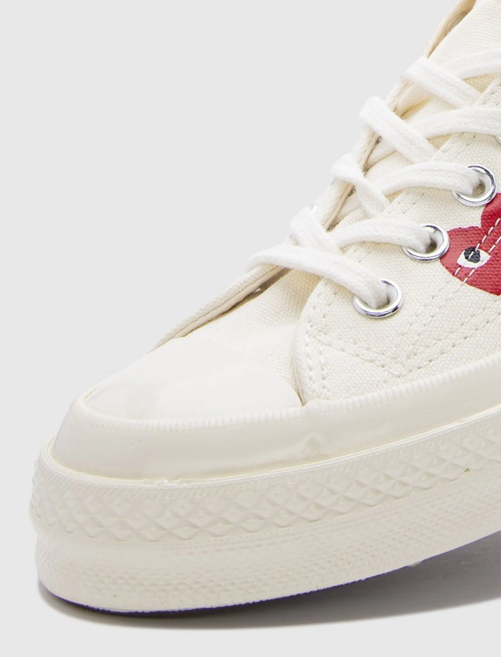 CDG PLAY COMME DES GARCONS PLAY CHUCK 70 LOW   WHITE