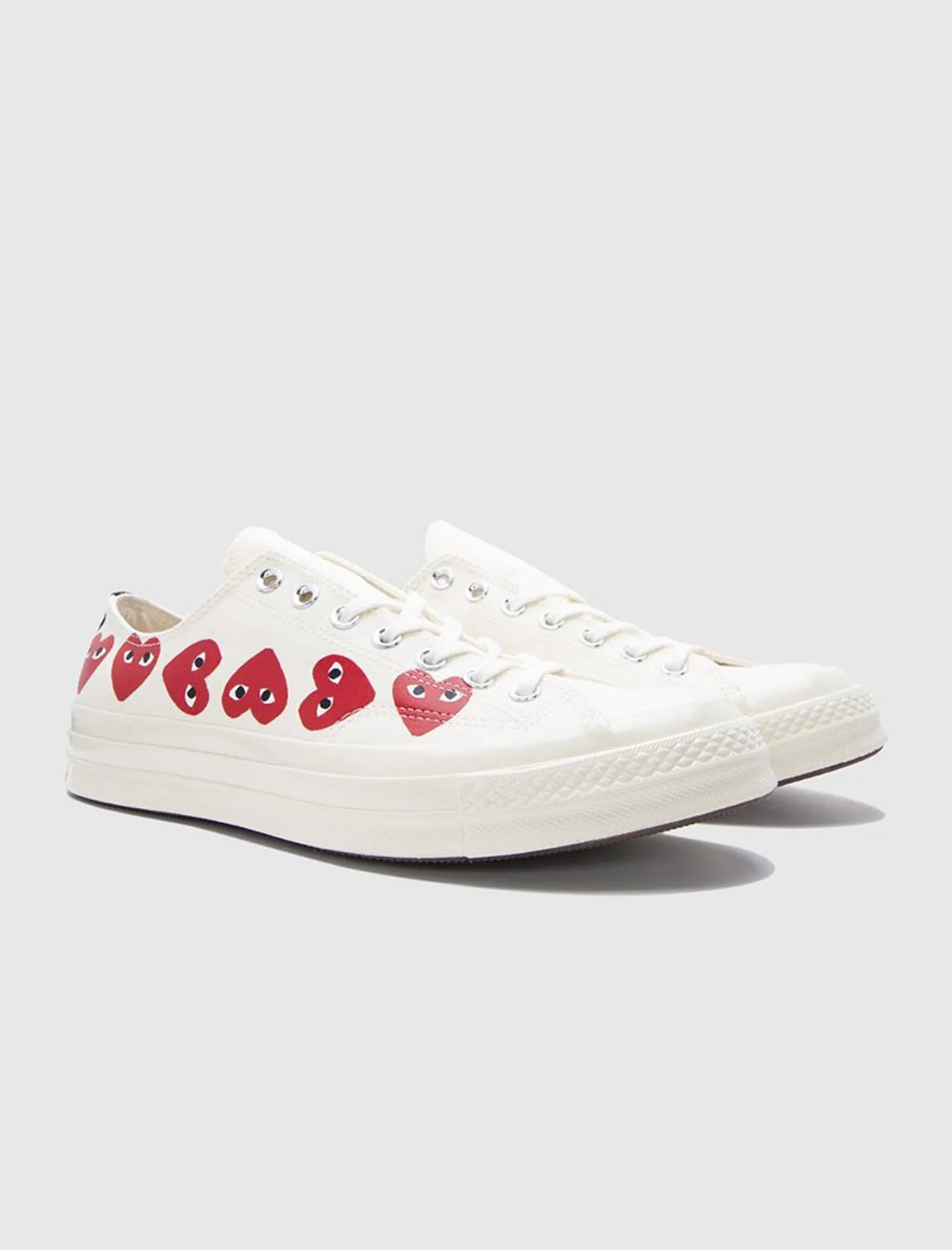 CDG PLAY COMME DES GARCONS PLAY CHUCK 70 LOW   WHITE