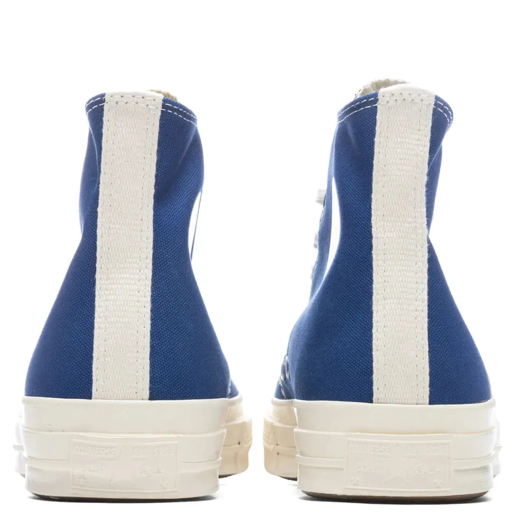 Comme des Garons PLAY X Chuck 70 High 'Blue Quartz' - Blue - AZ-K122-001-2