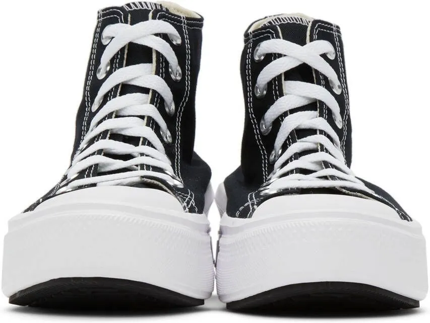 Converse Black & White Chuck Taylor All Star Move High Sneakers