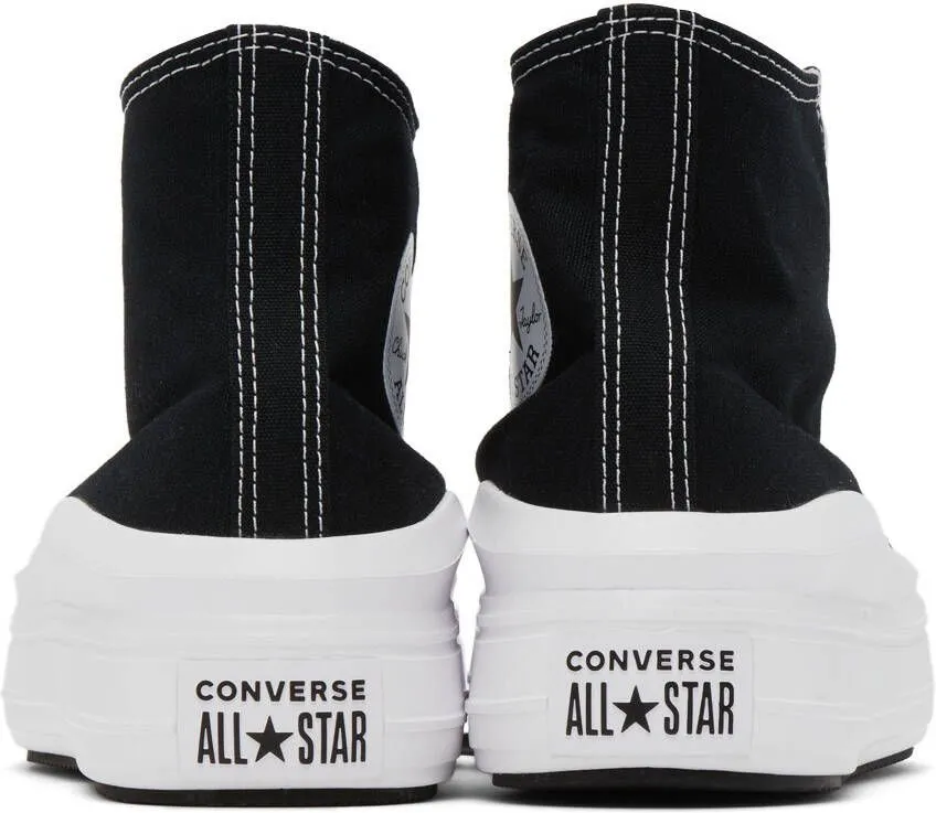 Converse Black & White Chuck Taylor All Star Move High Sneakers