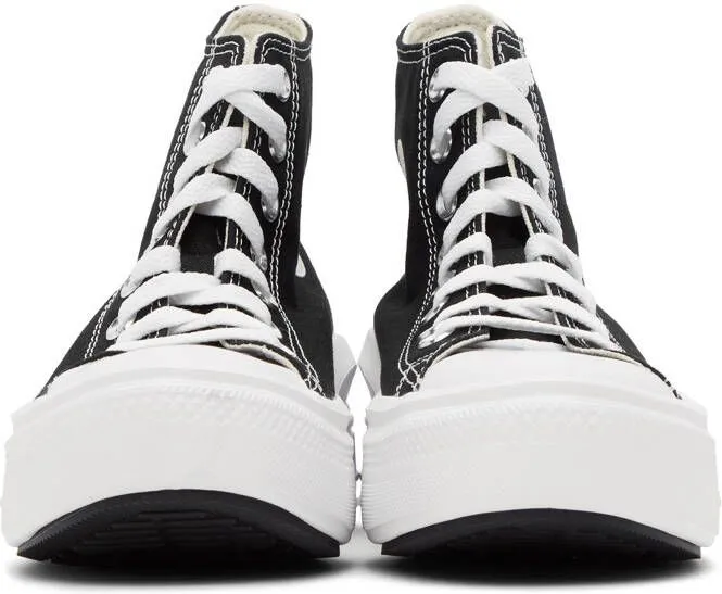 Converse Black & White Chuck Taylor All Star Move High Sneakers