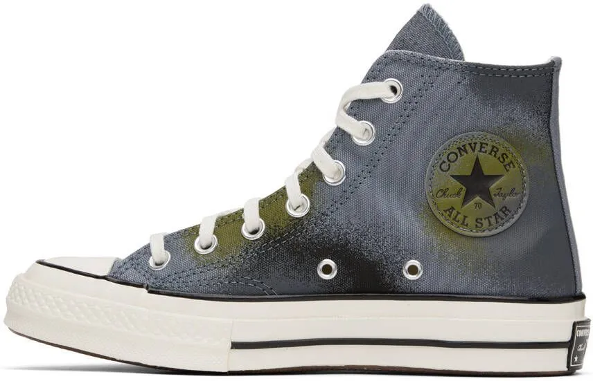 Converse Blue Chuck 70 Spray Paint Sneakers