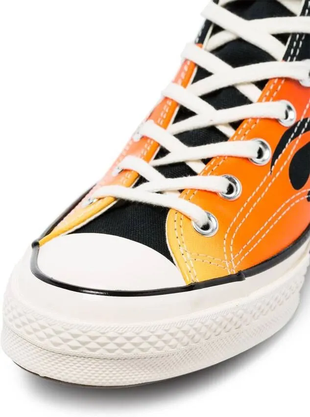 Converse Chuck 70 flame-print sneakers Black