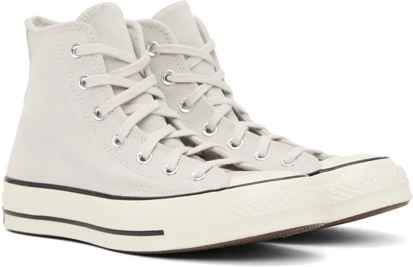 Converse Gray Chuck 70 Suede Sneakers