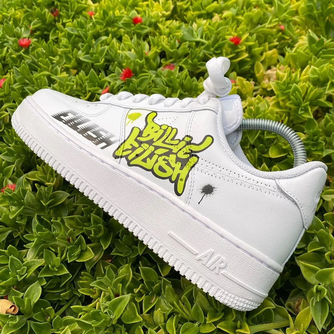 Custom Nike Air Force 1 Billie Eilish