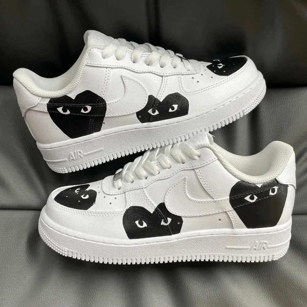 Custom Nike Air Force 1 Black CDG