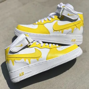 Custom Nike Air Force Ones Yellow