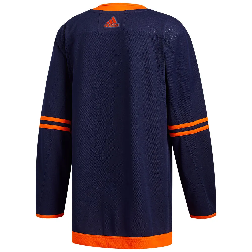 EDMONTON OILERS ADIDAS ADIZERO PRIMEGREEN AUTHENTIC NAVY THIRD JERSEY