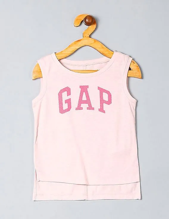 GAP Girls Pink Logo Tank