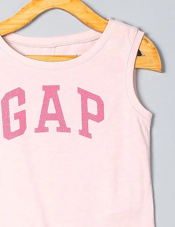 GAP Girls Pink Logo Tank