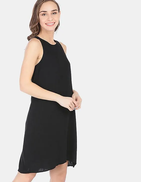 GAP Women Black Swing Tank Dress