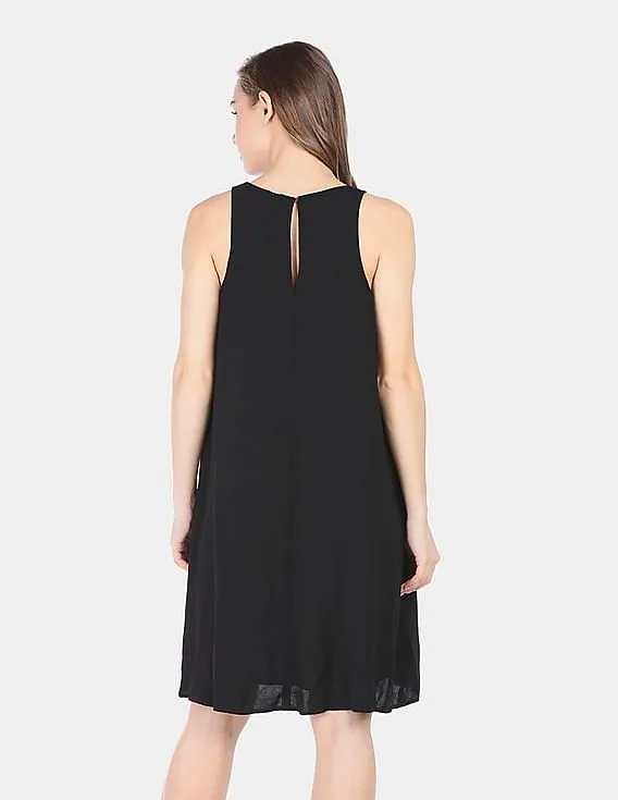 GAP Women Black Swing Tank Dress