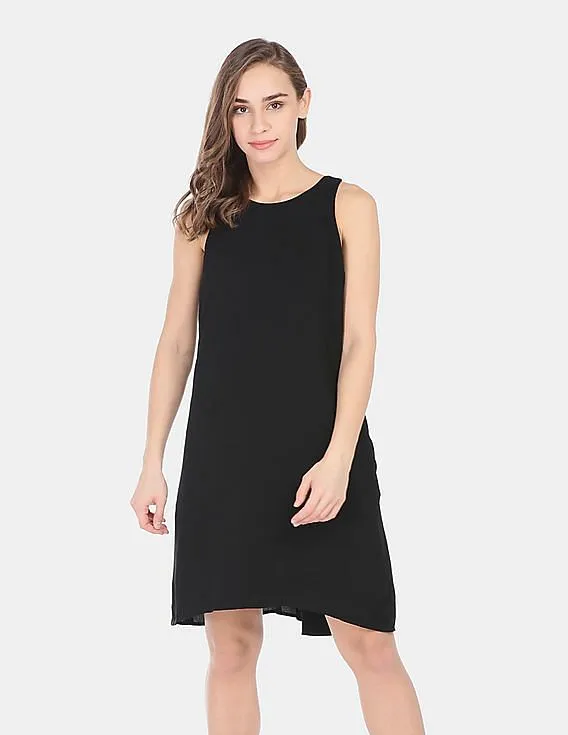 GAP Women Black Swing Tank Dress