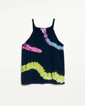 Girls Lime Tie Dye Tank