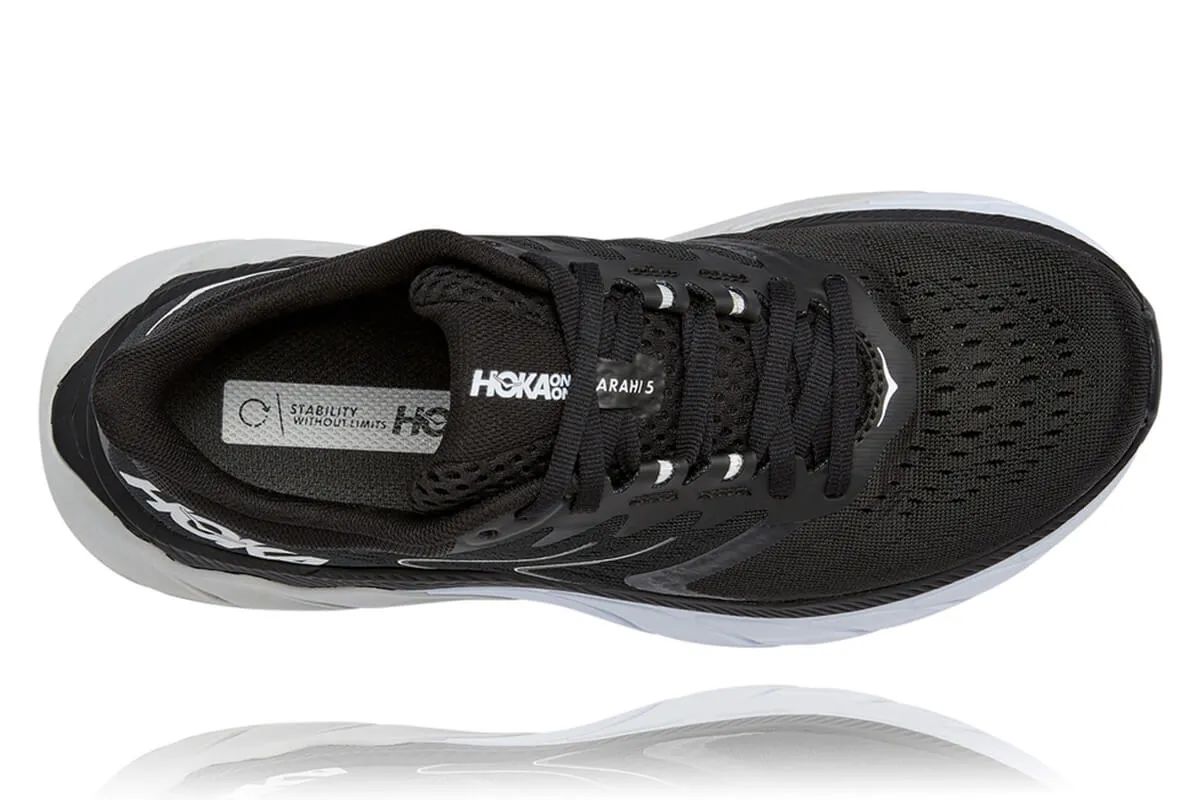 Hoka Arahi 5 B Black/white Womens