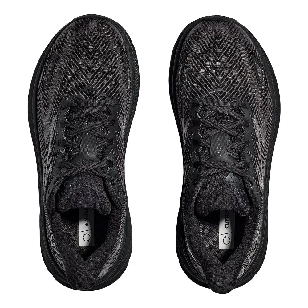 HOKA CLIFTON 9 BLACK/BLACK - MENS