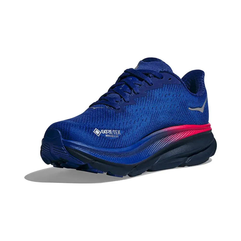 HOKA CLIFTON 9 GTX DAZZLING BLUE/EVENING SKY - WOMENS