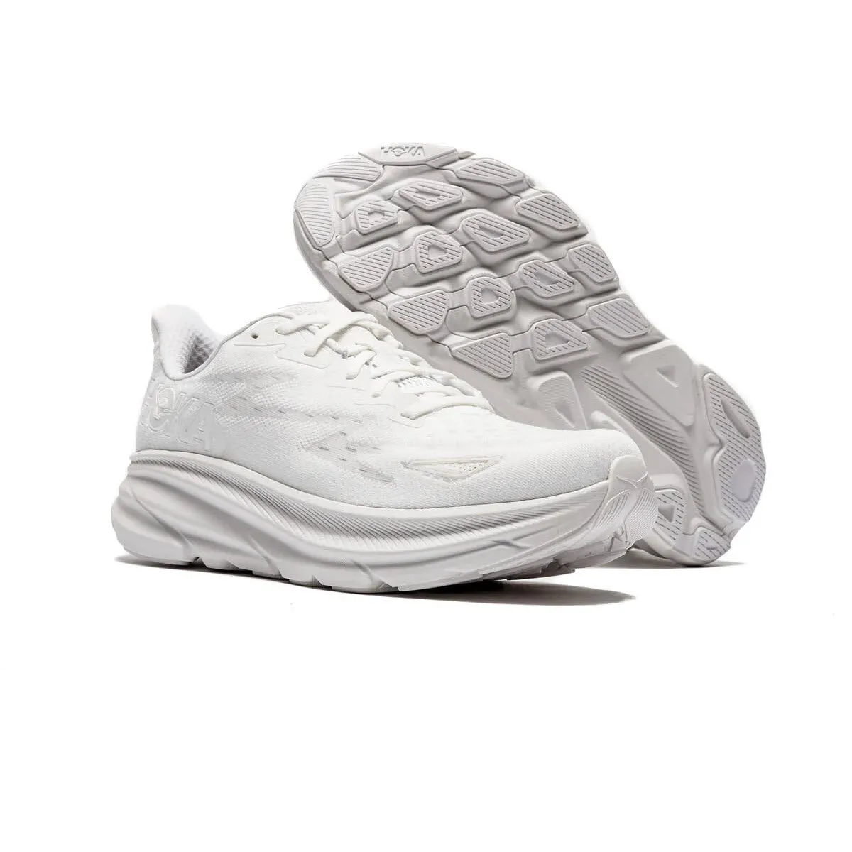 HOKA CLIFTON 9 WHITE/WHITE - MENS