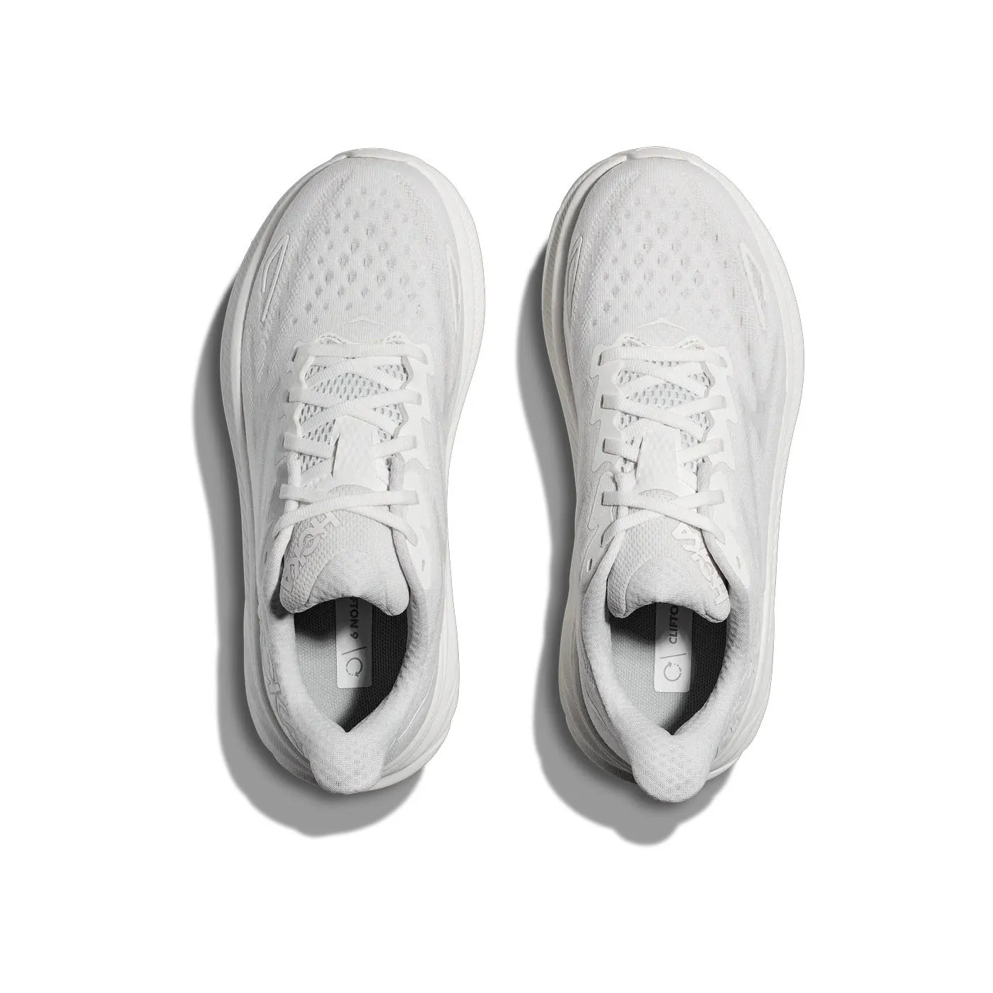 HOKA CLIFTON 9 WHITE/WHITE - WOMENS