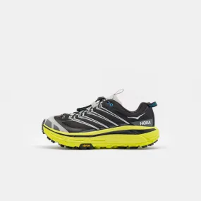 HOKA Mafate Three2 Sneaker in Black/Hoka Citrus