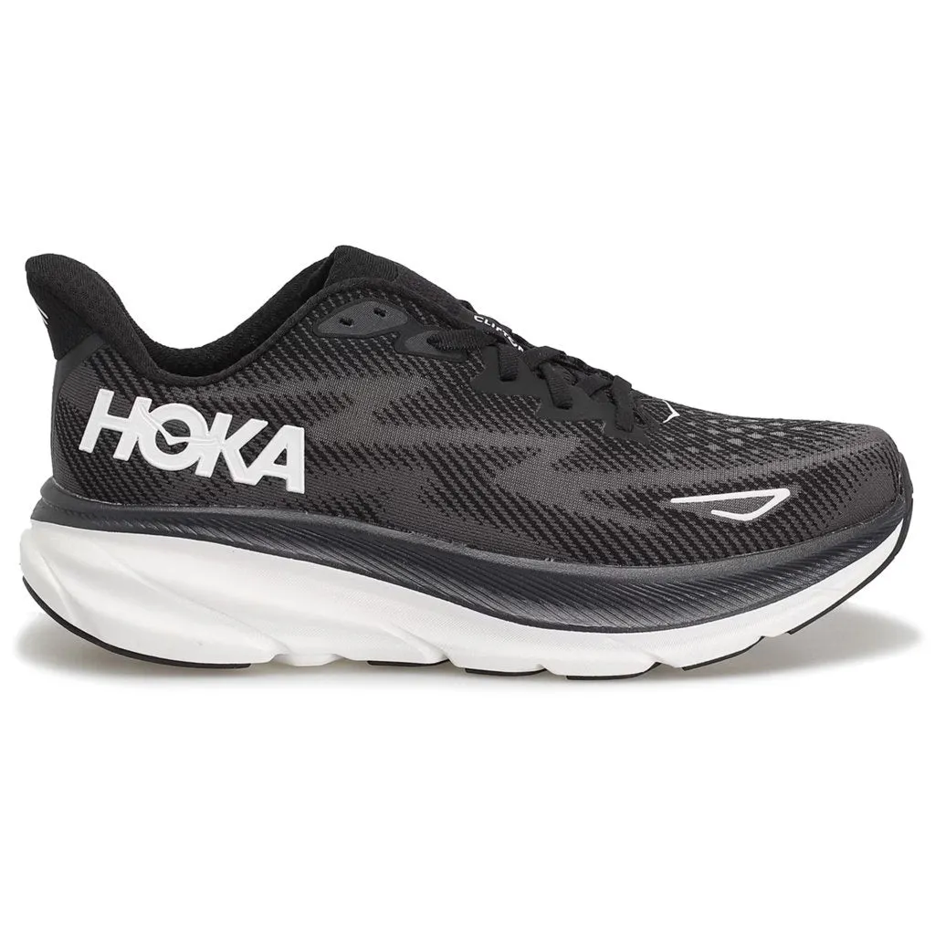 Hoka Mens Trainers Clifton 9 Casual Lace-Up Low-Top Running Textile - UK 10