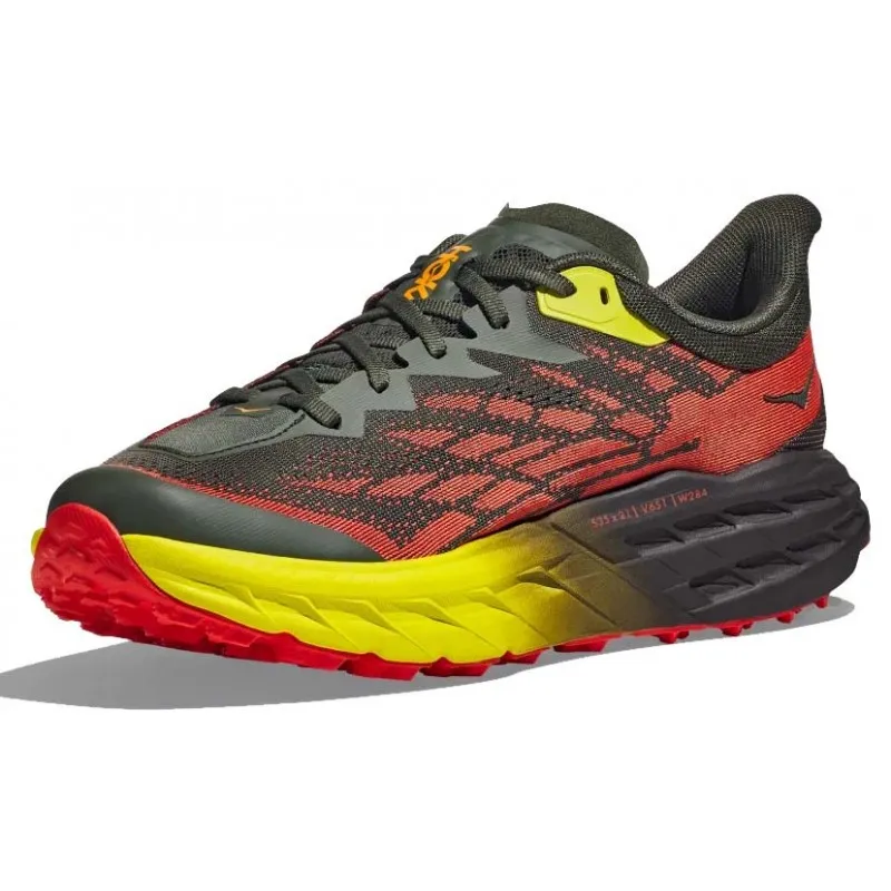 HOKA SPEEDGOAT 5 WIDE THYME/FIESTA FOR MEN'S