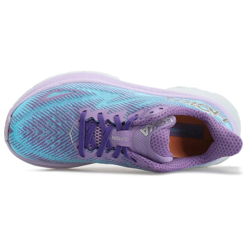 Hoka Womens Trainers Clifton 9 Casual Lace-Up Low-Top Textile - UK 7.5