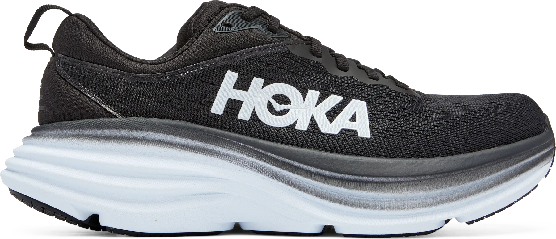 Hoka Women's Bondi 8 Black / White | Buy Hoka Women's Bondi 8 Black / White here | Outnorth