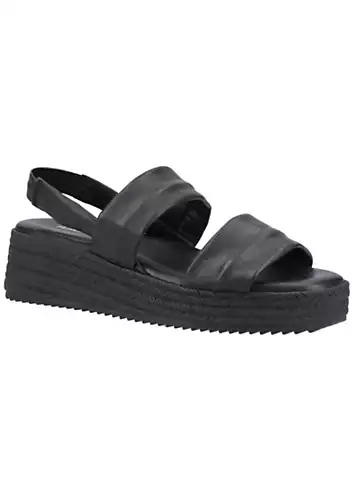 Ladies Black Rachel Platform Sandals by Hush Puppies | Look Again