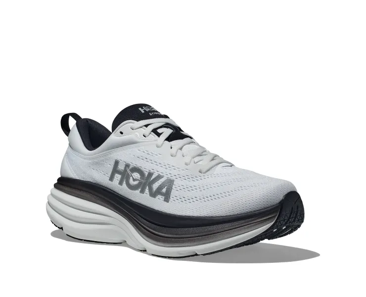 MEN'S HOKA BONDI 8 | WHITE / BLACK