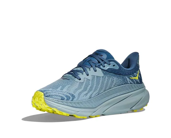 Mens Hoka Challenger ATR 7 in Stone Blue/Evening Primrose