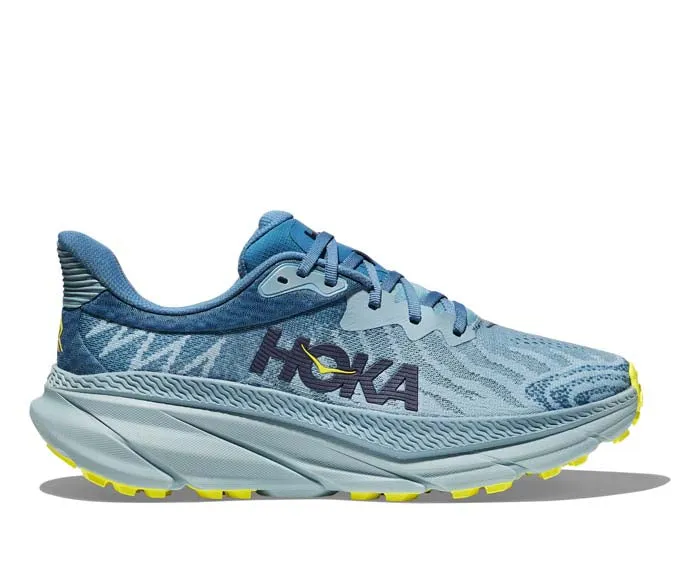 Mens Hoka Challenger ATR 7 in Stone Blue/Evening Primrose