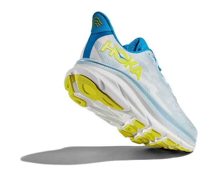 Mens Hoka Clifton 9 in Ice Water/Evening Primrose