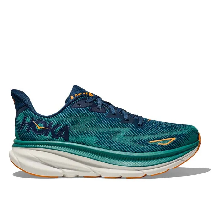 Mens Hoka Clifton 9 in Midnight/Oceanic