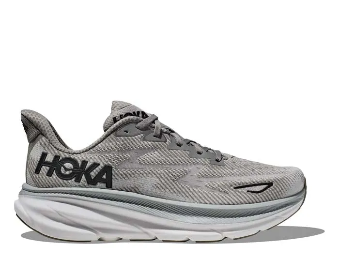 Men's Hoka Clifton 9 Wide in Harbor Mist/Black