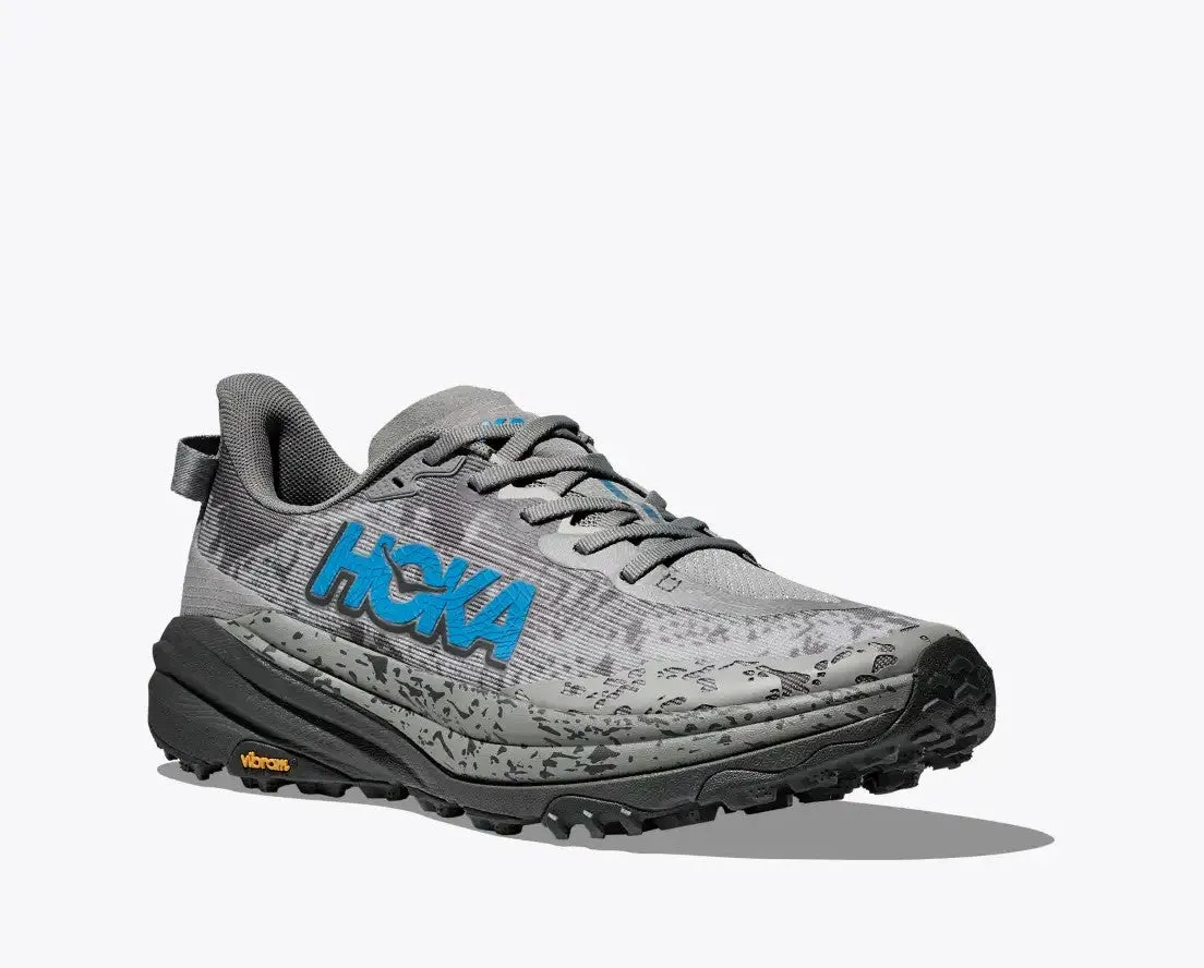 MEN'S HOKA SPEEDGOAT 6 1147791GCG COLOR: GALATIC GREY/HOKA BLUE