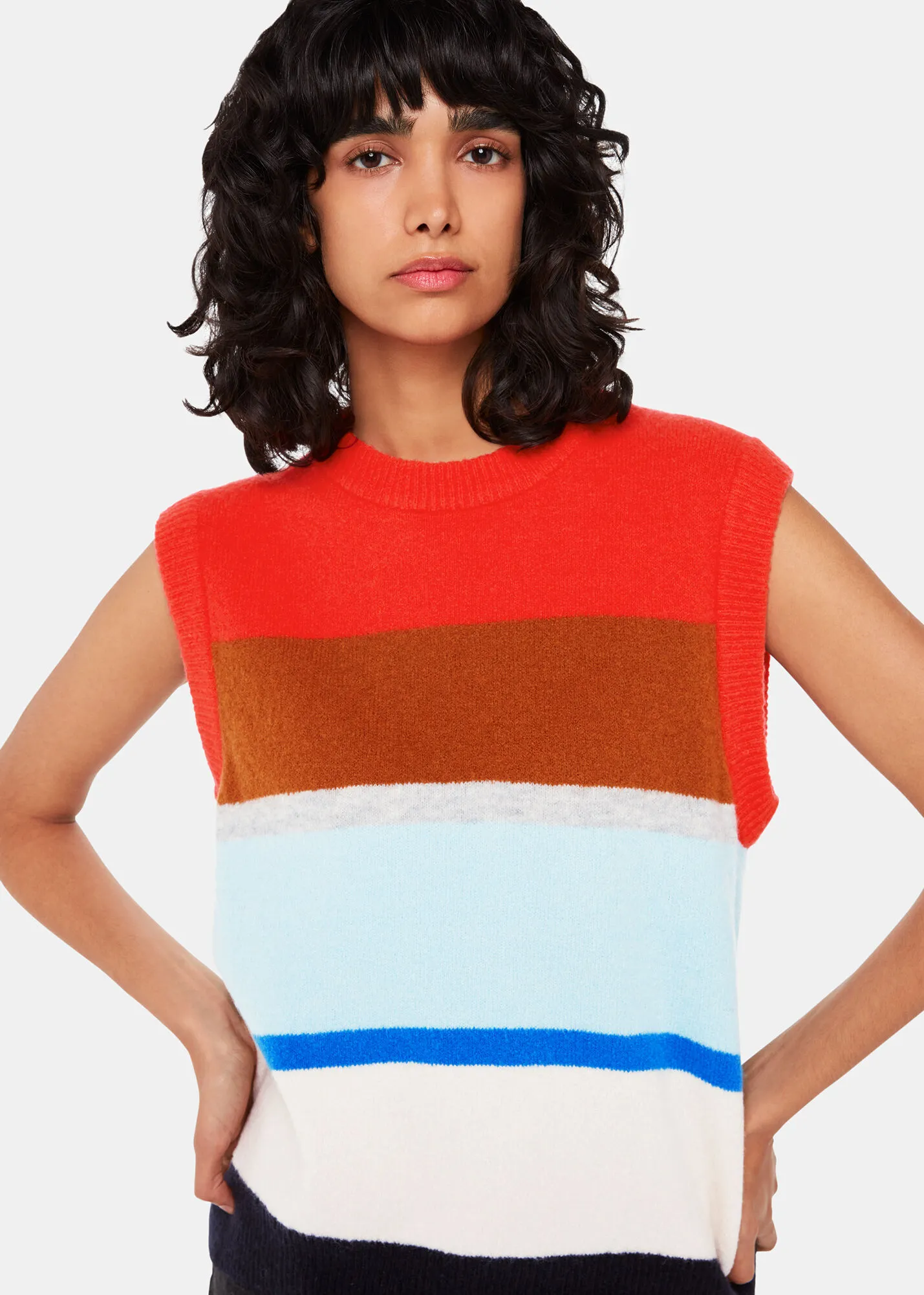 Multicolour Block Stripe Tank